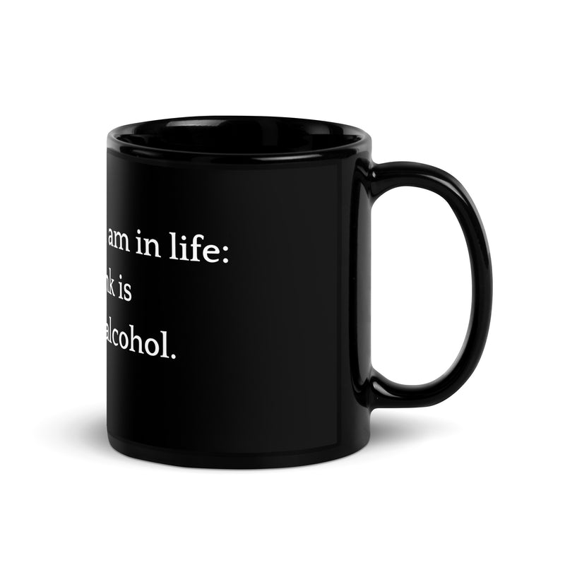 This is Where I am in Life - Black Glossy Mug-zoom-