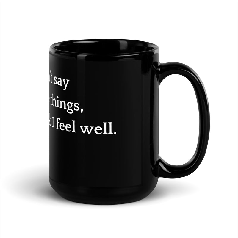 Inappropriate Things - Black Glossy Mug-zoom-