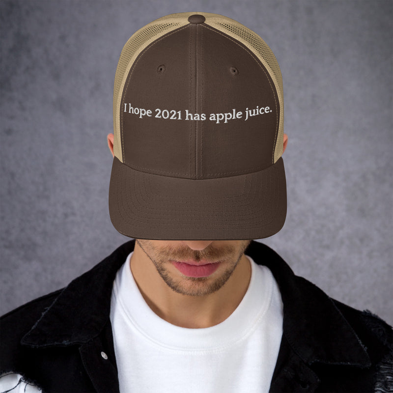 Hope 2021 Has Apple Juice - Trucker Cap-zoom-