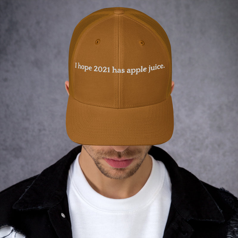 Hope 2021 Has Apple Juice - Trucker Cap-zoom-