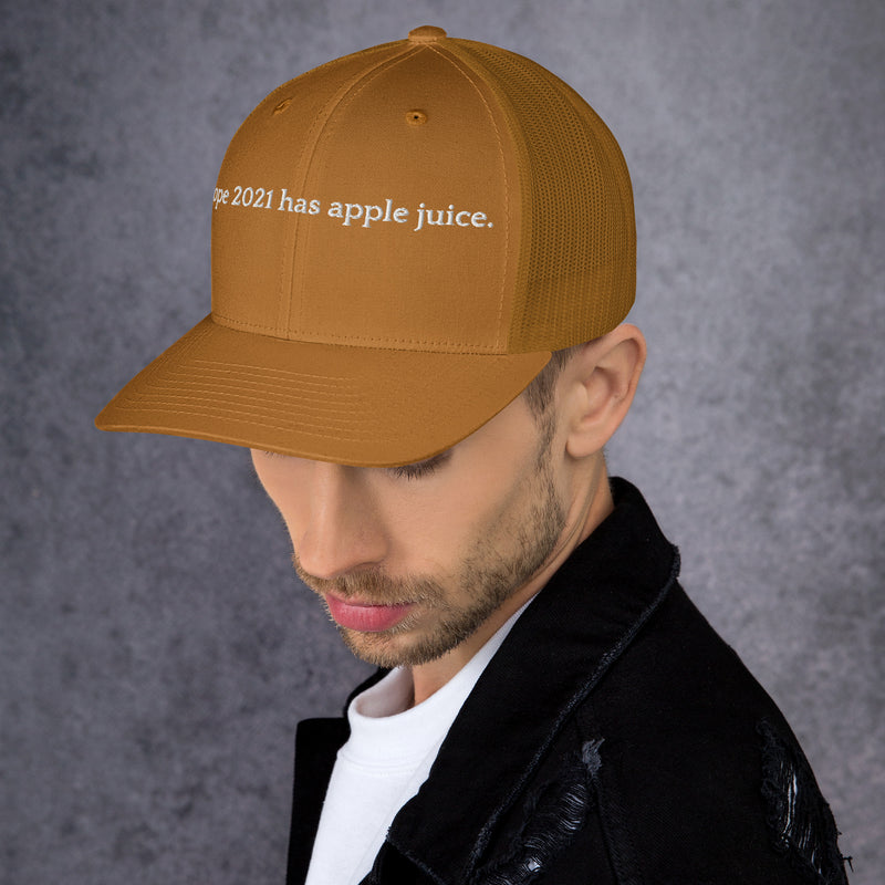 Hope 2021 Has Apple Juice - Trucker Cap-zoom-