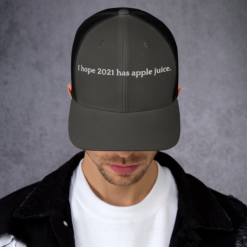 Hope 2021 Has Apple Juice - Trucker Cap-zoom-