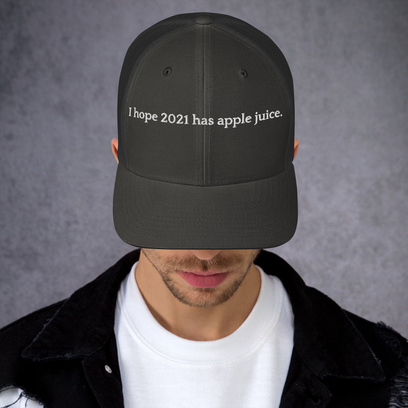 Hope 2021 Has Apple Juice - Trucker Cap-zoom-