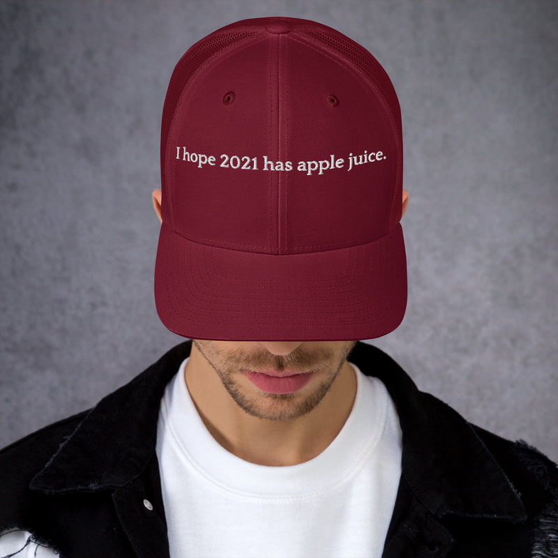 Hope 2021 Has Apple Juice - Trucker Cap-zoom-