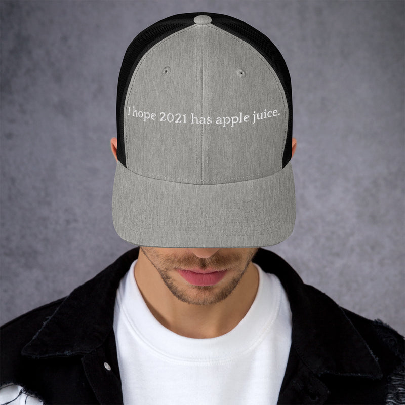 Hope 2021 Has Apple Juice - Trucker Cap-zoom-