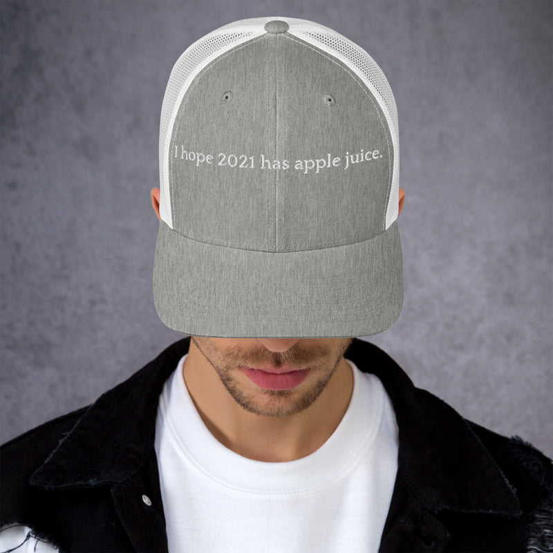 Hope 2021 Has Apple Juice - Trucker Cap-zoom-