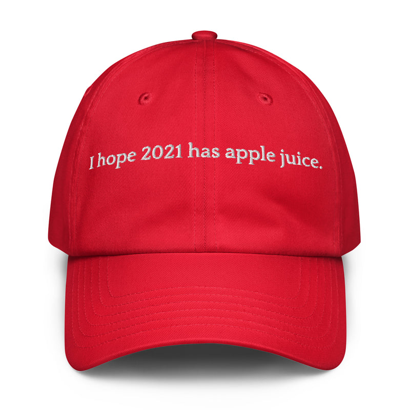 Hope 2021 Has Apple Juice - Under Armour® dad hat-zoom-