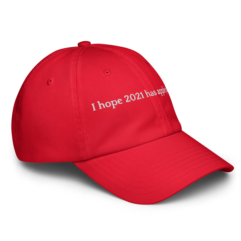 Hope 2021 Has Apple Juice - Under Armour® dad hat-zoom-