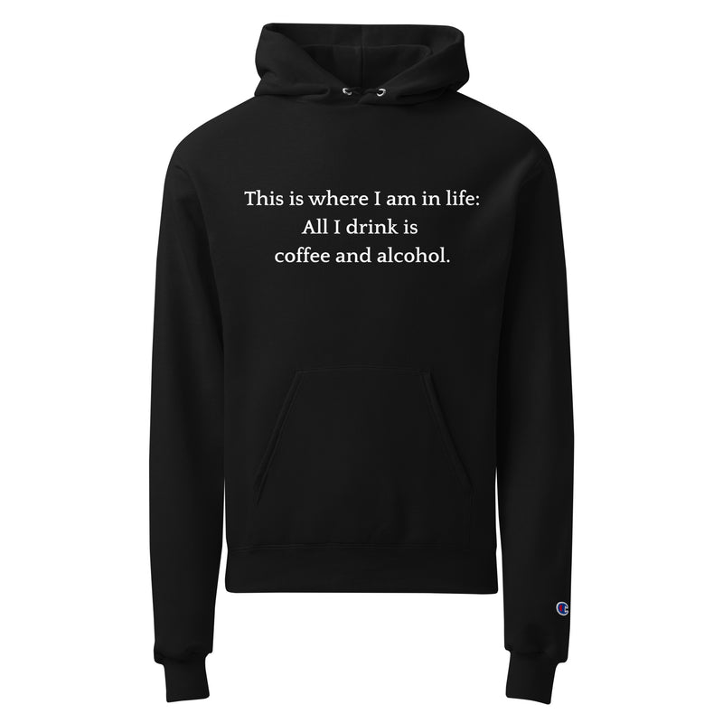 This is Where I am in Life - Unisex Champion hoodie-zoom-