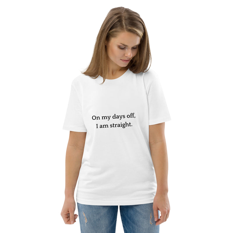 On my days off - Unisex organic cotton t-shirt-zoom-