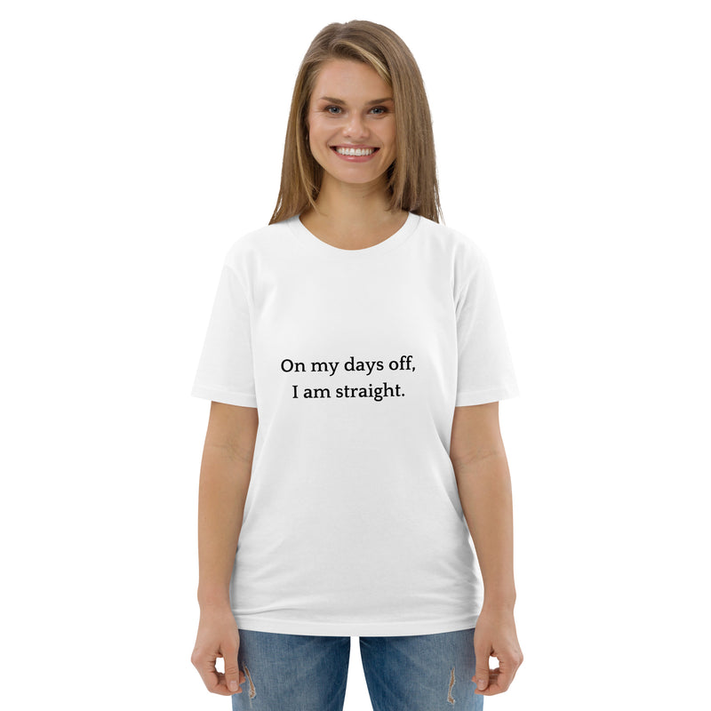 On my days off - Unisex organic cotton t-shirt-zoom-