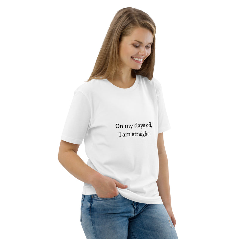 On my days off - Unisex organic cotton t-shirt-zoom-