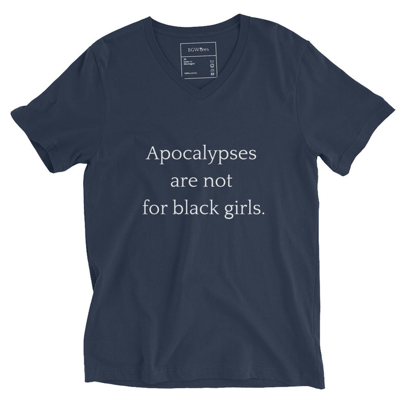 Apocalypses - Unisex Short Sleeve V-Neck T-Shirt-zoom-