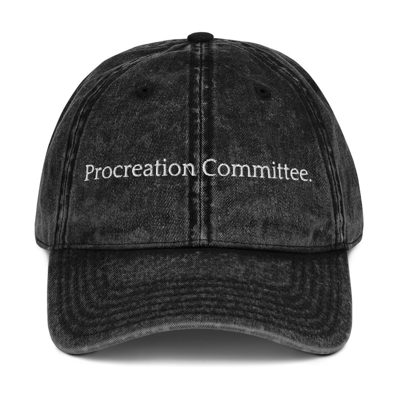 Procreation Committee - Vintage Cotton Twill Cap-zoom-